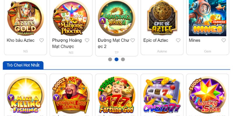 Kho game Nổ Hũ XIN88 phong phú